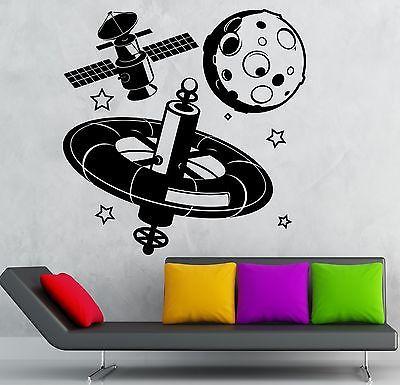 Wall Sticker Vinyl Decal Astronaut Space Moon Planet Universe Cool Decor Unique Gift (i1832)