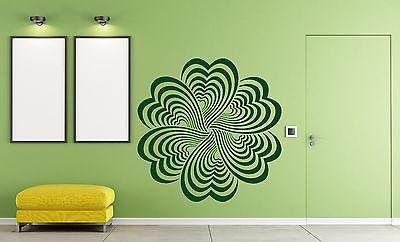 Wall Stickers Vinyl Decal Drawing Elements Flower Optical Illusion Unique Gift (n203)
