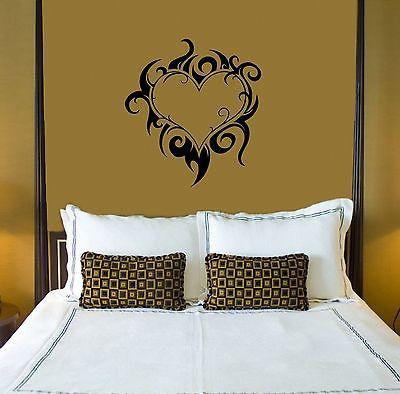 Wall Stickers Vinyl Decal Bedroom Heart Love Romantic Unique Gift ig1322