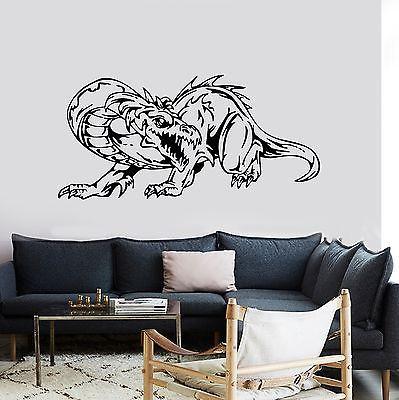 Wall Decal Dragon Myth Medieval Movie Fantasy Monster Cool Interior Unique Gift z2702