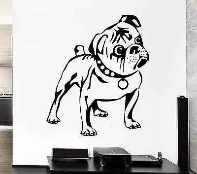 Dog Wall Stickers Puppy Animal Funny Kids Children Vinyl Decal Unique Gift (ig947)