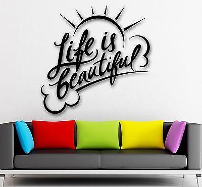 Wall Sticker Vinyl Decal Inspiring Quote Positive Room Home Decor Unique Gift (ig1973)