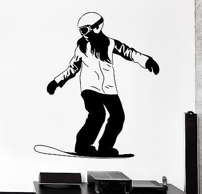 Wall Decal Snowboard Snowboarding Ski Winter Sport Vinyl Sticker Unique Gift (z3039)