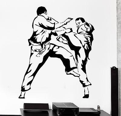 Wall Sticker Sport Karate Martial Arts Fighting Fighter Vinyl Decal Unique Gift (z3063)