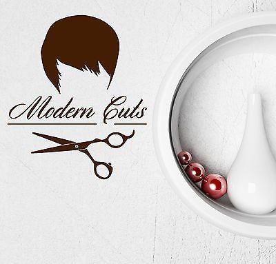 Wall Vinyl Sticker Modern Cuts Hair Beauty Salon Barber Stylist Decal Unique Gift (ig2033)