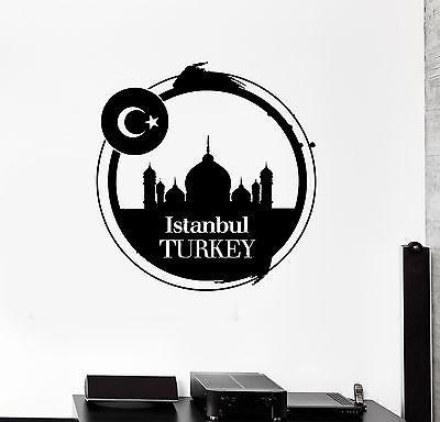 Wall Vinyl Sticker Turkey Istanbul Turkish Mosque Islam Decor Unique Gift (ig2105)