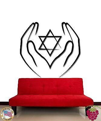 Wall Stickers Vinyl Decal Jewish Jew Judiac Star Religion Religious  Unique Gift (z1999)