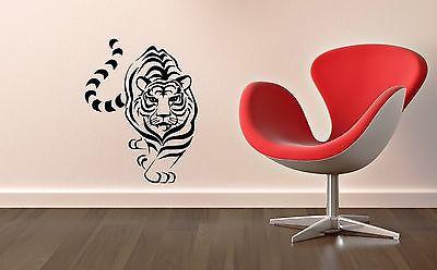 Wall Sticker Vinyl Decal Tiger Animal Design for Living Room Predator Unique Gift ig1238