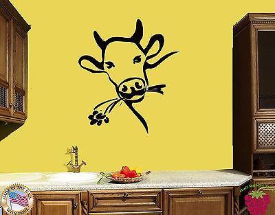 Wall Sticker Cow Farm Village Country Side Cool Modern Decor  Unique Gift z1452