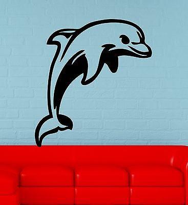 Wall Stickers Vinyl Decal Dolphin Ocean Marine Animal Nursery Bathroom Unique Gift (ig970)