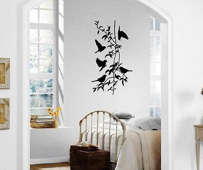 Wall Sticker Vinyl Decal Birds Branches Coolest Decor For Living Room Unique Gift (ig1185)