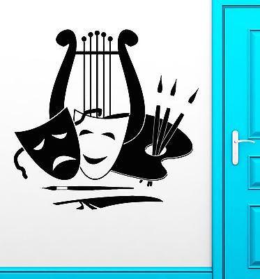 Wall Stickers Vinyl Decal Theatre Arts Music Painting Great Decor Unique Gift (ig1836)