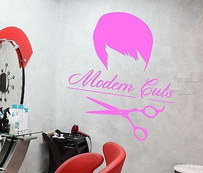 Wall Vinyl Sticker Modern Cuts Hair Beauty Salon Barber Stylist Decal Unique Gift (ig2033)