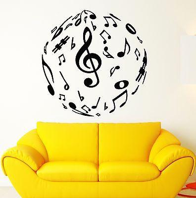 Wall Stickers Vinyl Decal Sheet Music Excellent Room Decor Unique Gift (ig1795)