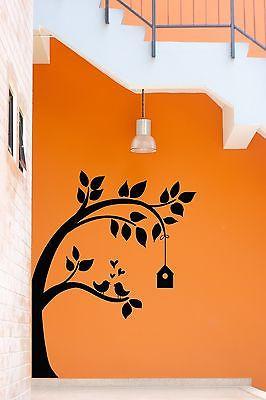 Wall Stickers Vinyl Decal Tree Branch Birds Floral Cute Decor (z1889)