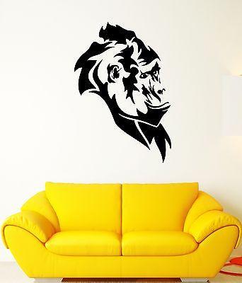 Wall Decal Monkey Chimpanzee Animal Africa Macaque Darwin Vinyl Stickers Unique Gift (ed257)