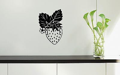 Wall Stickers Vinyl Decal Decor Kitchen Berry Strawberries Unique Gift ig1389