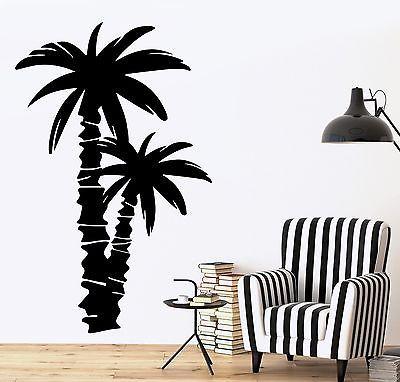 Wall Decal Palm Coconut Tree Branch Nature Vinyl Sticker Unique Gift (z3625)