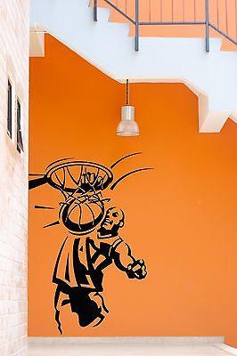 Wall Stickers Vinyl Decal Basketball Player With Ball Cool Decor  Unique Gift (z1836)
