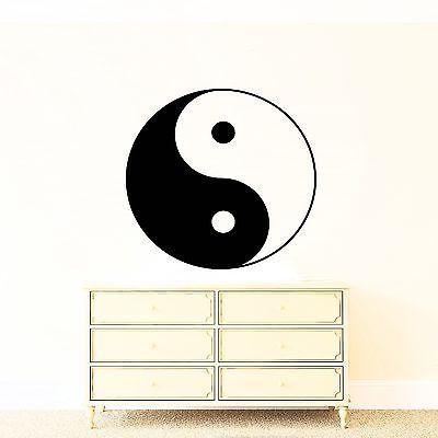 Wall Vinyl Sticker Decor Yin Yang Symbol Unity And Struggle Opposites Unique Gift (n056)