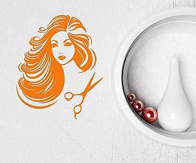 Wall Sticker Vinyl Decal Hot Sexy Girl Hair Salon Beauty Spa Stylist Unique Gift (ig2097)