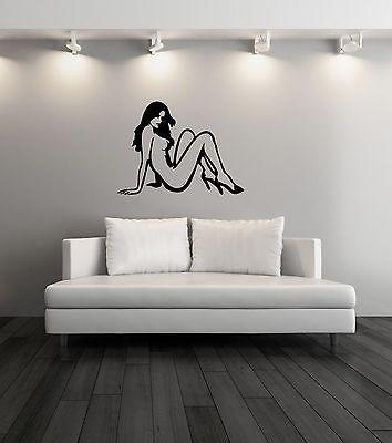 Wall Stickers Vinyl Decal Sexy Girl No Clothes Beautiful Naked Body (ig969)