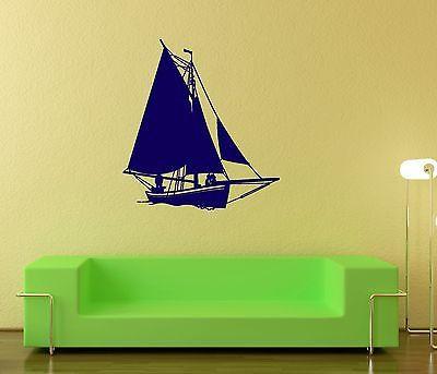 Wall Stickers Vinyl Decal Ship Yacht Marine Room Decor Ocean (ig916)