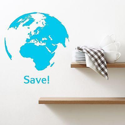 Word Earth Save Greenpeace Decor Living Room Wall Sticker Vinyl Decal Unique Gift (z1123)