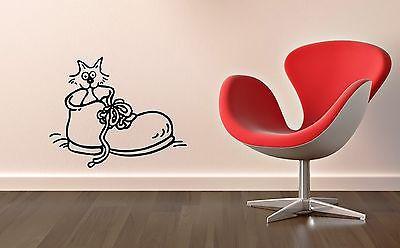 Wall Sticker Vinyl Decal Cat Boots Animal Pets Witty Decor Room Unique Gift (ig1136)