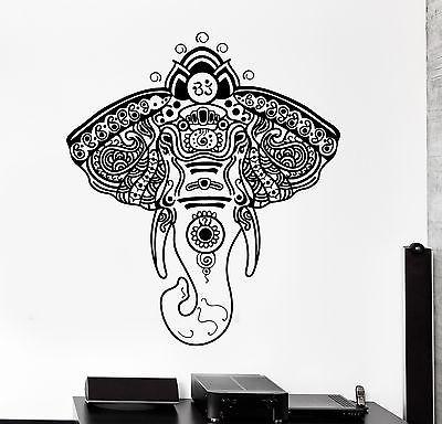 Wall Vinyl Elephant African Animals Ornament Mural Vinyl Decal Unique Gift (z3351)