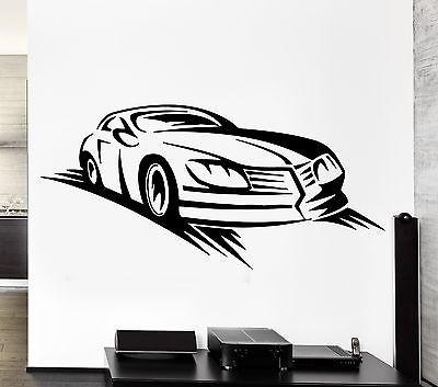 Wall Decal Car Race Sport Speed Racing Man Sticker For Living Room Unique Gift (z2779)