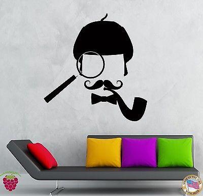 Wall Stickers Vinyl Decal Detective Privite Investigator Sherlock Holmes Unique Gift z2152