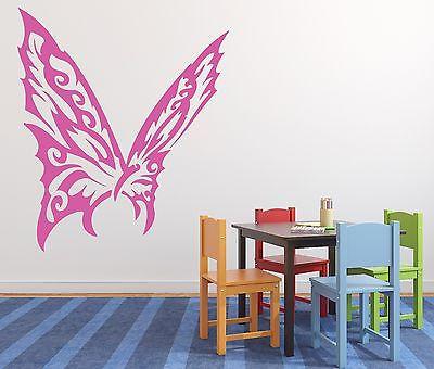 Wall Vinyl Sticker Decal Chic Elegant Luxury Butterfly Wings Unique Gift (n227)