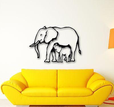 Wall Stickers Vinyl Decal Elephant Baby Animal Nice Room Decor Unique Gift (ig615)