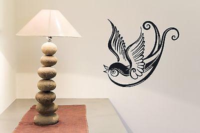 Wall Stickers Beautiful Bird Swallow Tail Wings Vinyl Decal Unique Gift (n311)