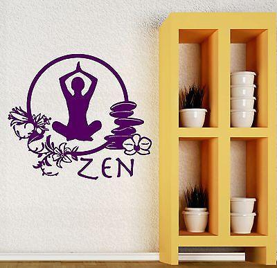 Wall Stickers Vinyl Decal Zen Meditation Yoga Health Mantra Enlightenment ig1434