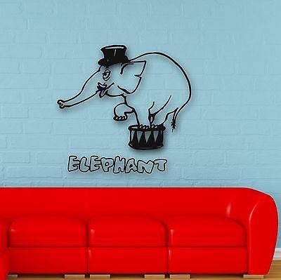 Wall Stickers Vinyl Decal Elephant Circus Animal Baby Room Nursery Unique Gift (ig606)