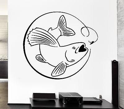Wall Decal Fishing Fishing Lake Relax Relaxation Decor For Garage Unique Gift (z2756)