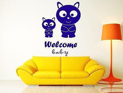 Welcome Baby Kitty Cat Pets Home Sweet Home Decor For Living Room Unique Gift (z2576)