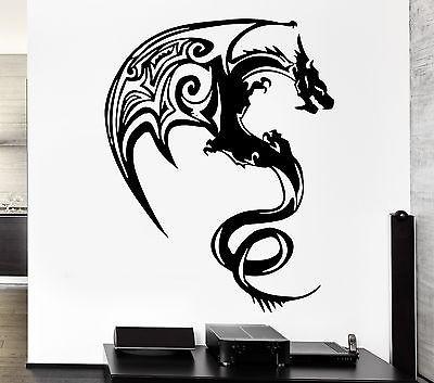 Wall Decal Dragon Myth Fantasy Monster Cool Decor For Bedroom Unique Gift (z2698)