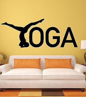 Yoga Wall Stickers Zen Healthy Lifestyle Woman Girl Meditation Vinyl Decal Unique Gift i2442