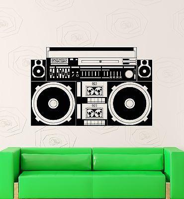 Wall Sticker Vinyl Decal Tape Recorder Vintage Music Night Club Unique Gift (ig1821)