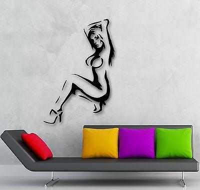 Wall Stickers Vinyl Decal Hot Sexy with no Clothes Girl Naked Unique Gift (ig971)