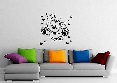 Wall Sticker Vinyl Decal Cute Dog Puppy Animal for Kids Nursery Pet Unique Gift ig1231