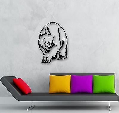 Wall Stickers Vinyl Decal Polar Bear Animal Predator Tribal Decor Unique Gift (ig651)