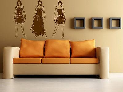 Wall Vinyl Sticker Decal Fashion Models Sketch Clothes Designer Paris Unique Gift (m247)