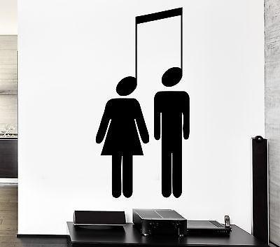 Wall Sticker Music Love Romantic Notes Rock Cool Pop Art For Living Room Unique Gift (z2604)