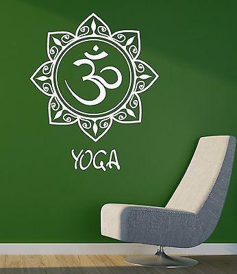 Wall Vinyl Sticker Decal Yoga Meditation Mandala Sanskrit Buddhism Unique Gift (ig2088)