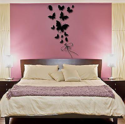 Wall Stickers Vinyl Decal Butterfly Very Romantic Decor For Bedroom Unique Gift (z1759)