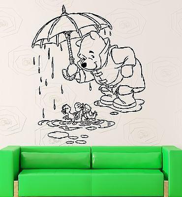 Wall Stickers Vinyl Decal Kids Room Winnie The Pooh Cartoon Baby Decor Unique Gift (ig1054)
